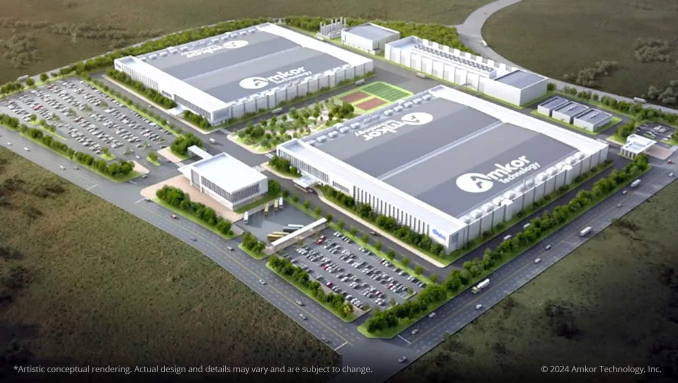 Amkor to Build $2 Billion Semiconductor Fabrication Facility in Peoria City, USA